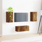 Set mobile TV 2 pcs Legno vecchio Legno multistrato