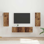 Set mobile TV 2 pcs Legno vecchio Legno multistrato