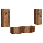 Set mobile TV 2 pcs Legno vecchio Legno multistrato