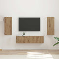 Set mobile TV 2 pcs Rovere artigianale Legno multistrato