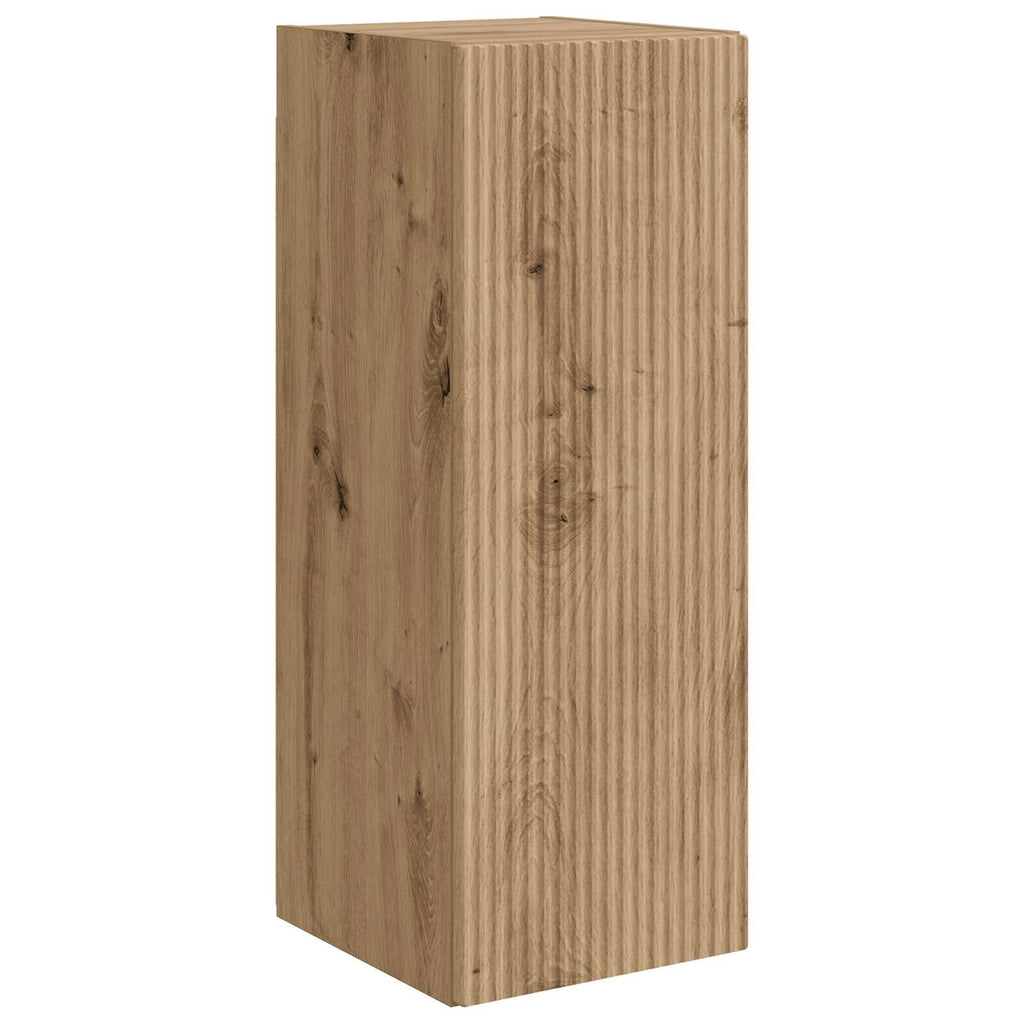Set mobile TV 2 pcs Rovere artigianale Legno multistrato