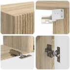 Set mobile TV 3 pcs Rovere Sonoma Legno multistrato