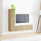 Set mobile TV 3 pcs Rovere Sonoma Legno multistrato