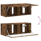 Set mobile TV 3 pcs Rovere fumé Legno multistrato
