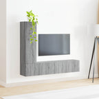 Set mobile TV 3 pcs Grigio Sonoma Legno multistrato