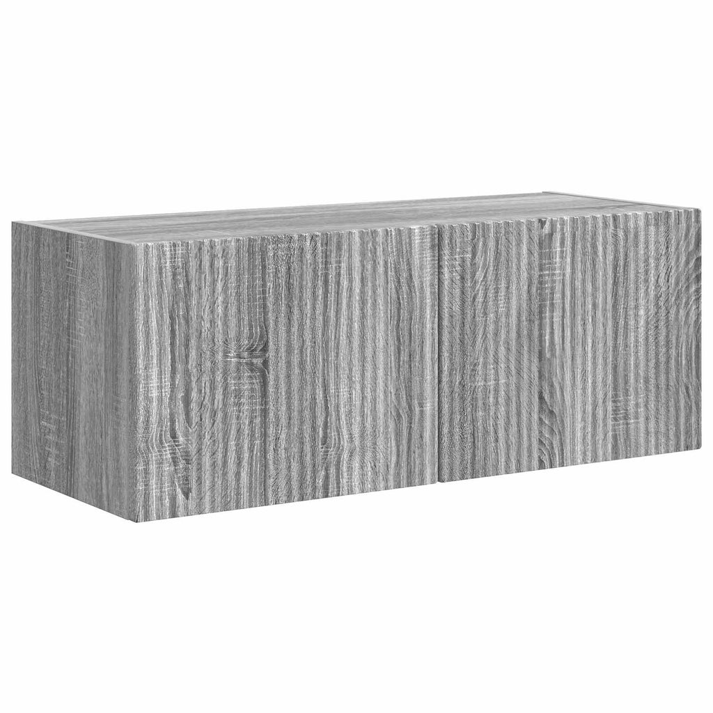 Set mobile TV 3 pcs Grigio Sonoma Legno multistrato