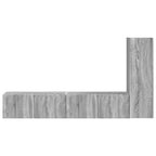 Set mobile TV 3 pcs Grigio Sonoma Legno multistrato