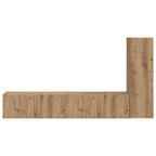 Set mobile TV 3 pcs Rovere artigianale Legno multistrato