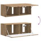 Set mobile TV 3 pcs Rovere artigianale Legno multistrato