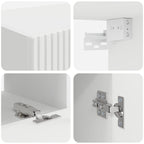 Set mobile TV 5 pcs Bianco Legno multistrato