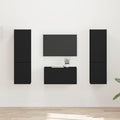 Set mobile TV 5 pcs Nero Legno multistrato