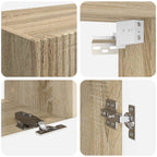 Set mobile TV 5 pcs Rovere Sonoma Legno multistrato