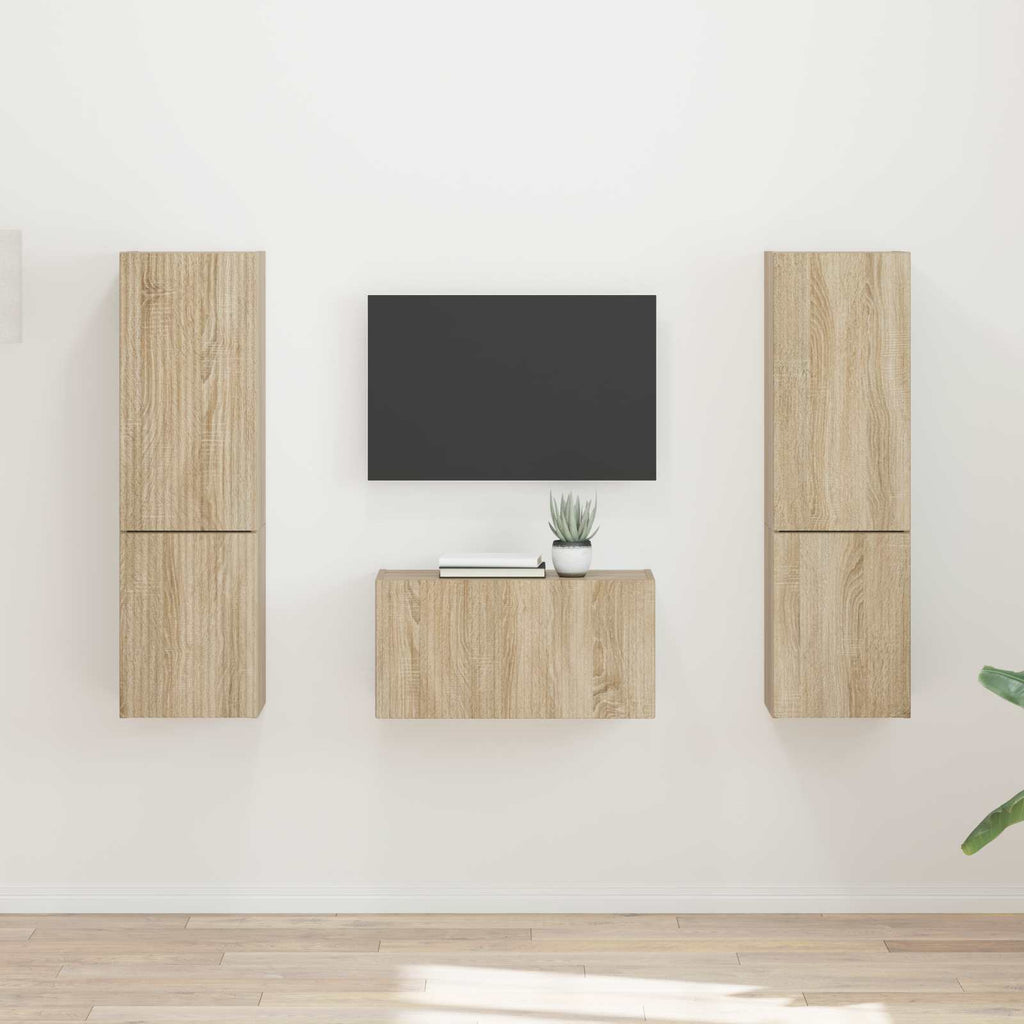 Set mobile TV 5 pcs Rovere Sonoma Legno multistrato