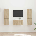 Set mobile TV 5 pcs Rovere Sonoma Legno multistrato