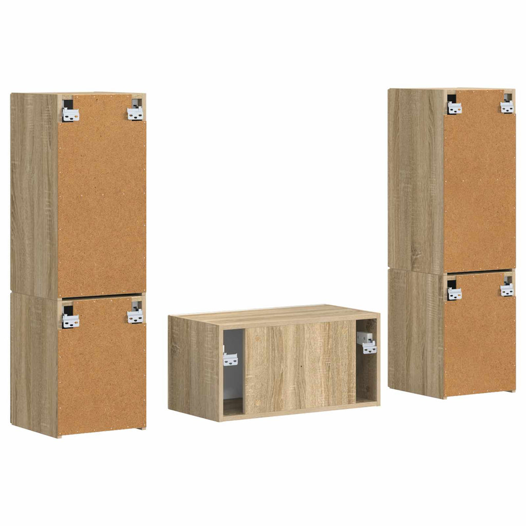 Set mobile TV 5 pcs Rovere Sonoma Legno multistrato