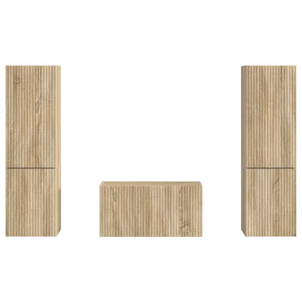 Set mobile TV 5 pcs Rovere Sonoma Legno multistrato