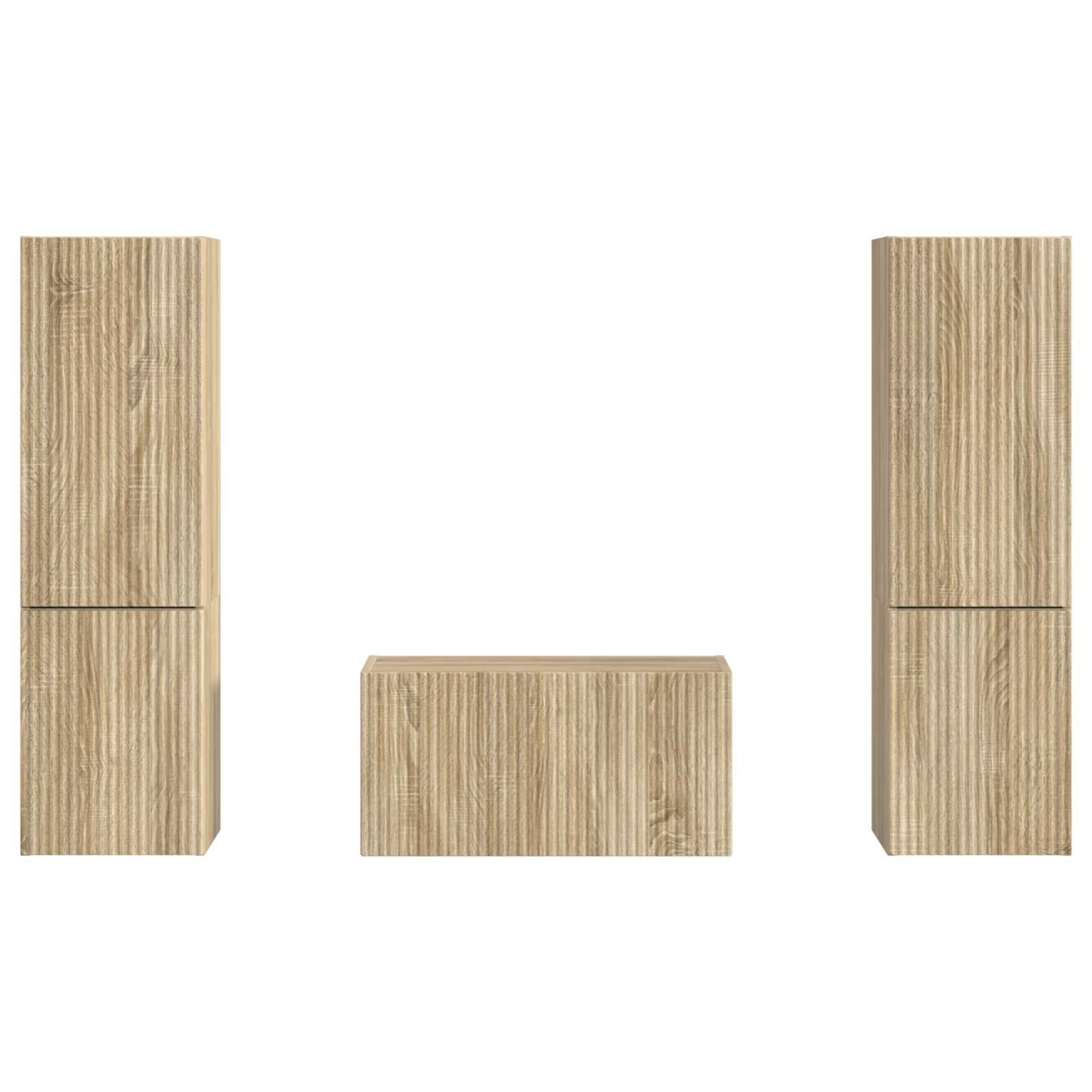 Set mobile TV 5 pcs Rovere Sonoma Legno multistrato