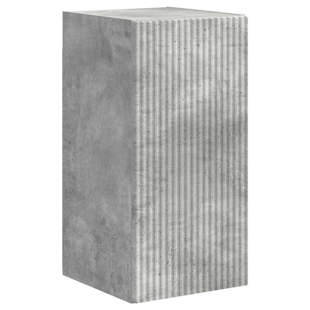 Set mobile TV 5 pcs Grigio cemento Legno multistrato