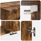 Set mobile TV 5 pcs Rovere fumé Legno multistrato