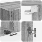 Set mobile TV 5 pcs Grigio Sonoma Legno multistrato