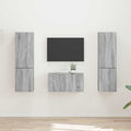 Set mobile TV 5 pcs Grigio Sonoma Legno multistrato