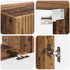 Set mobile TV 5 pcs Legno vecchio Legno multistrato