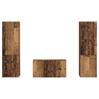 Set mobile TV 5 pcs Legno vecchio Legno multistrato
