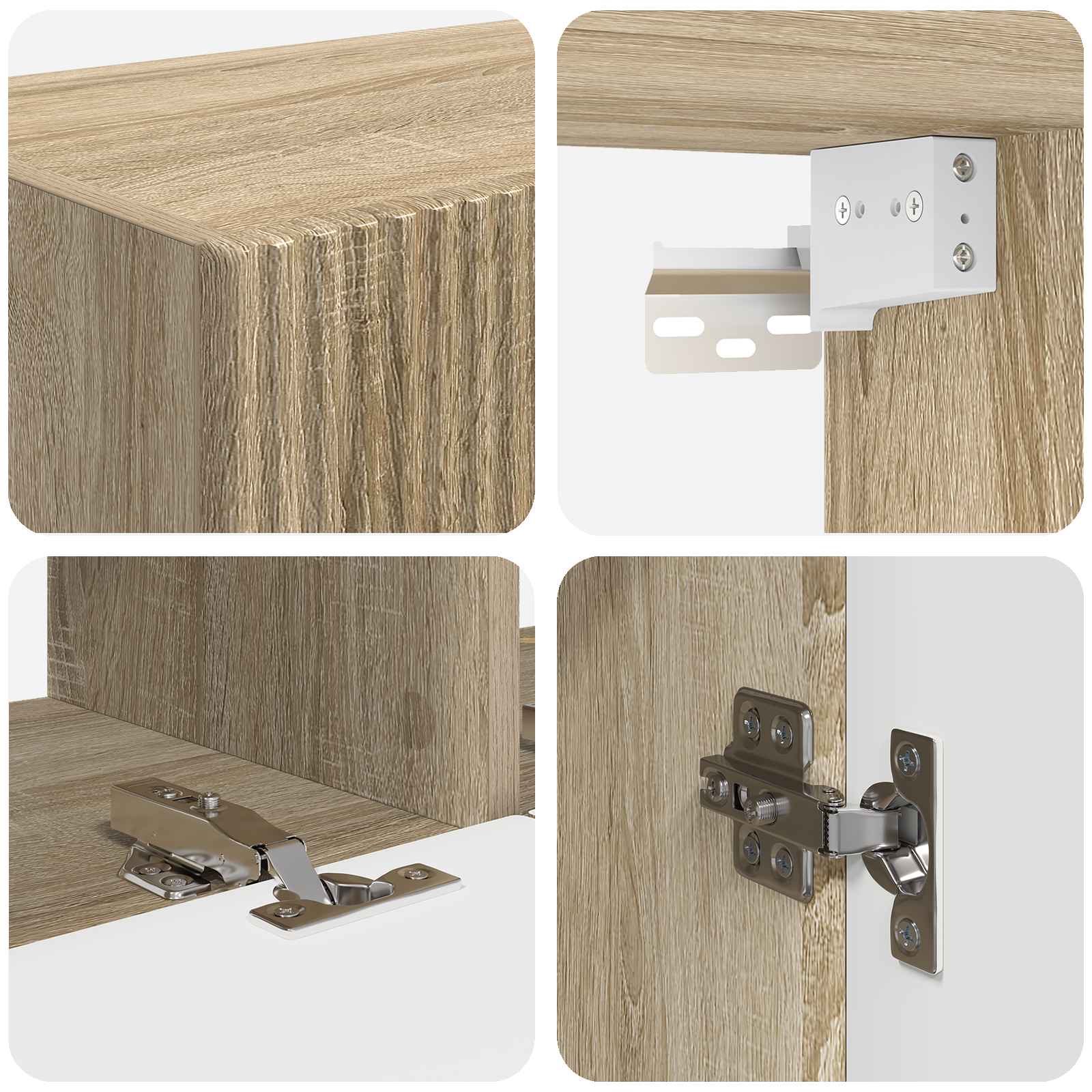 Set mobile TV 4 pcs Rovere Sonoma Legno multistrato