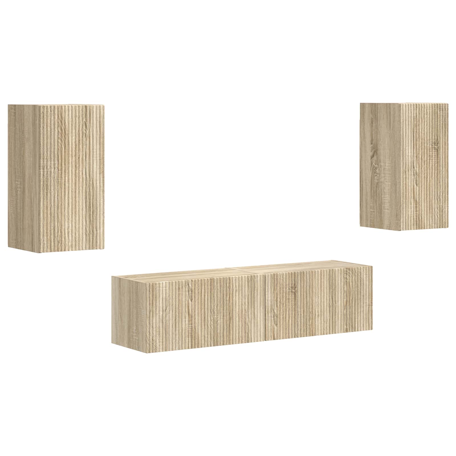 Set mobile TV 4 pcs Rovere Sonoma Legno multistrato