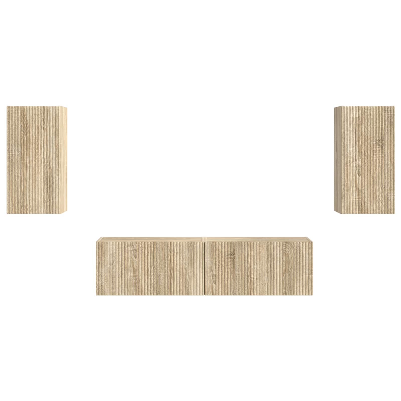 Set mobile TV 4 pcs Rovere Sonoma Legno multistrato
