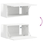 Set mobile TV 4 pcs Bianco Lucido Legno multistrato