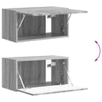 Set mobile TV 4 pcs Grigio Sonoma Legno multistrato