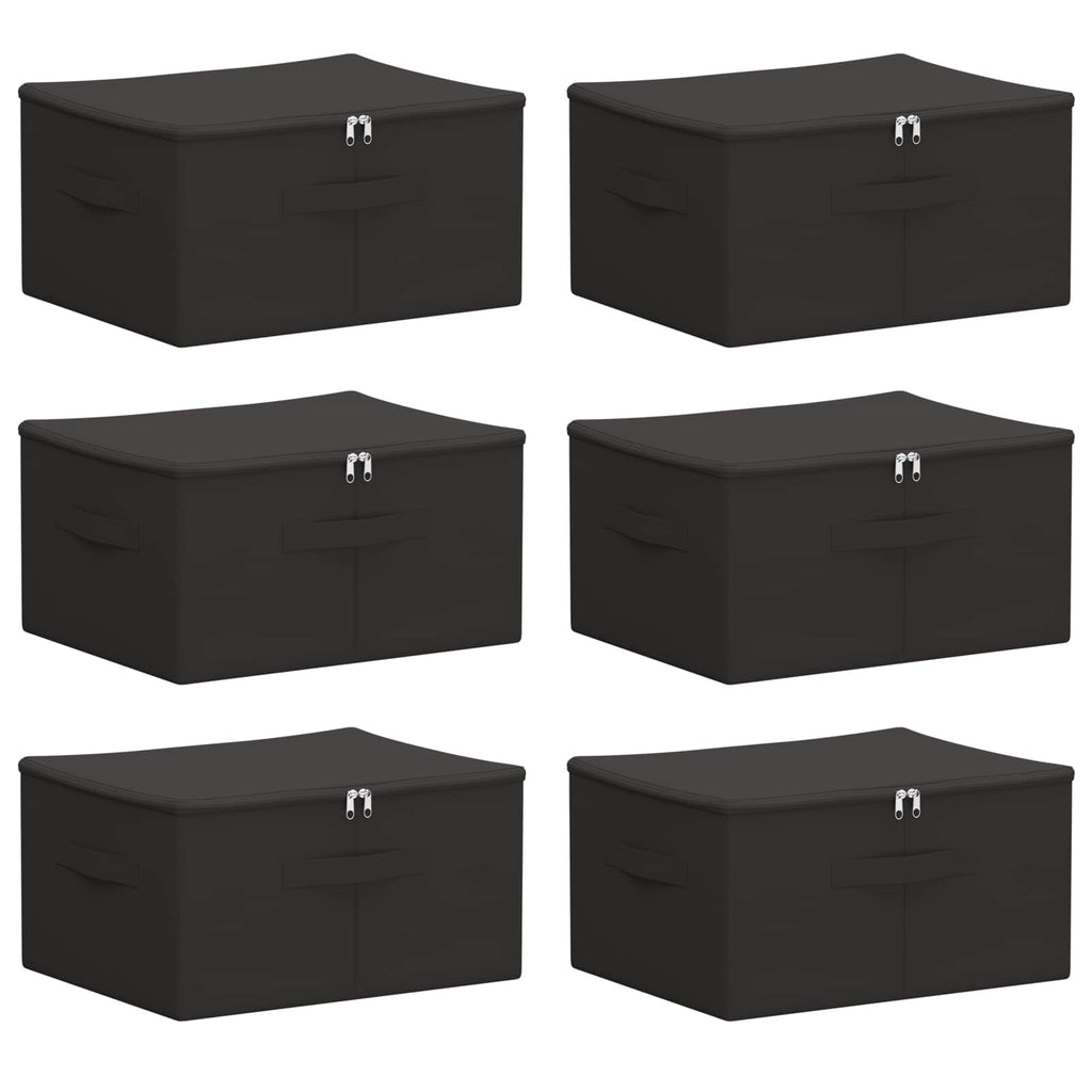 Scatola di Stoccaggio 6 pcs Antracite 43 x 34 x 23 cm