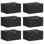 Scatola di Stoccaggio 6 pcs Antracite 43 x 34 x 23 cm