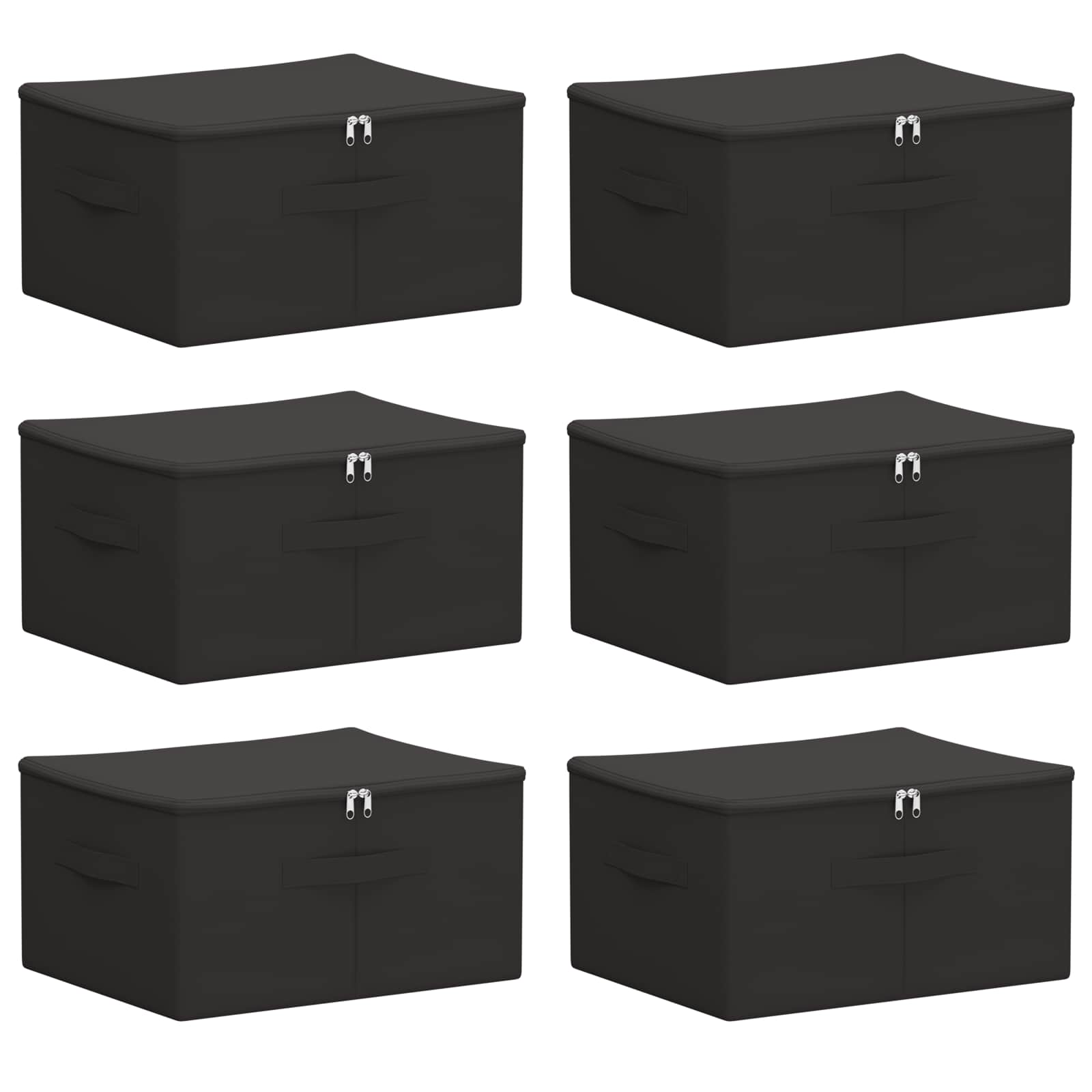 Scatola di Stoccaggio 6 pcs Antracite 43 x 34 x 23 cm