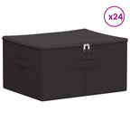 Scatola di Stoccaggio 24 pcs Antracite 43 x 34 x 23 cm