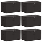 Scatola di Stoccaggio 6 pcs Antracite 55 x 35 x 32 cm