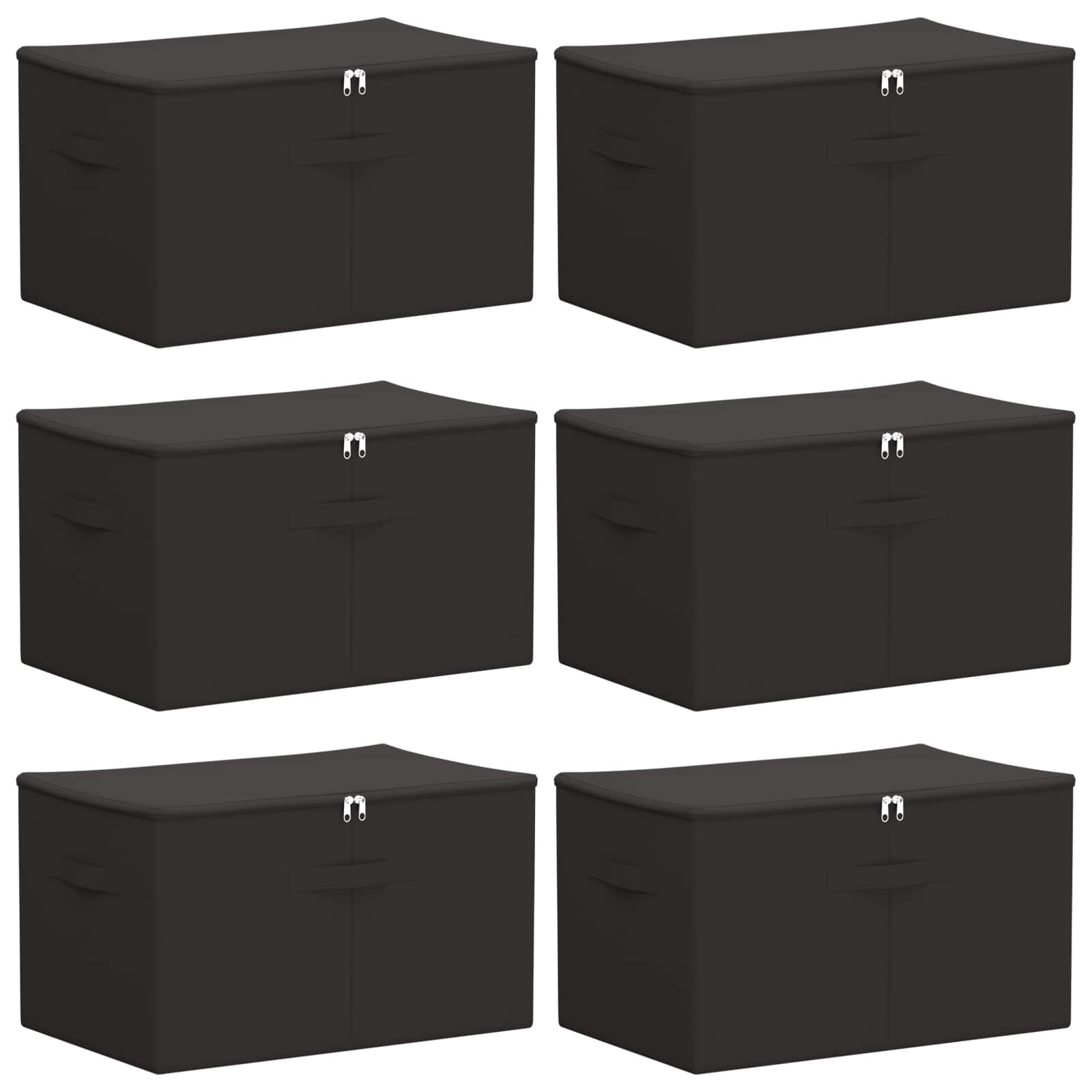 Scatola di Stoccaggio 6 pcs Antracite 55 x 35 x 32 cm