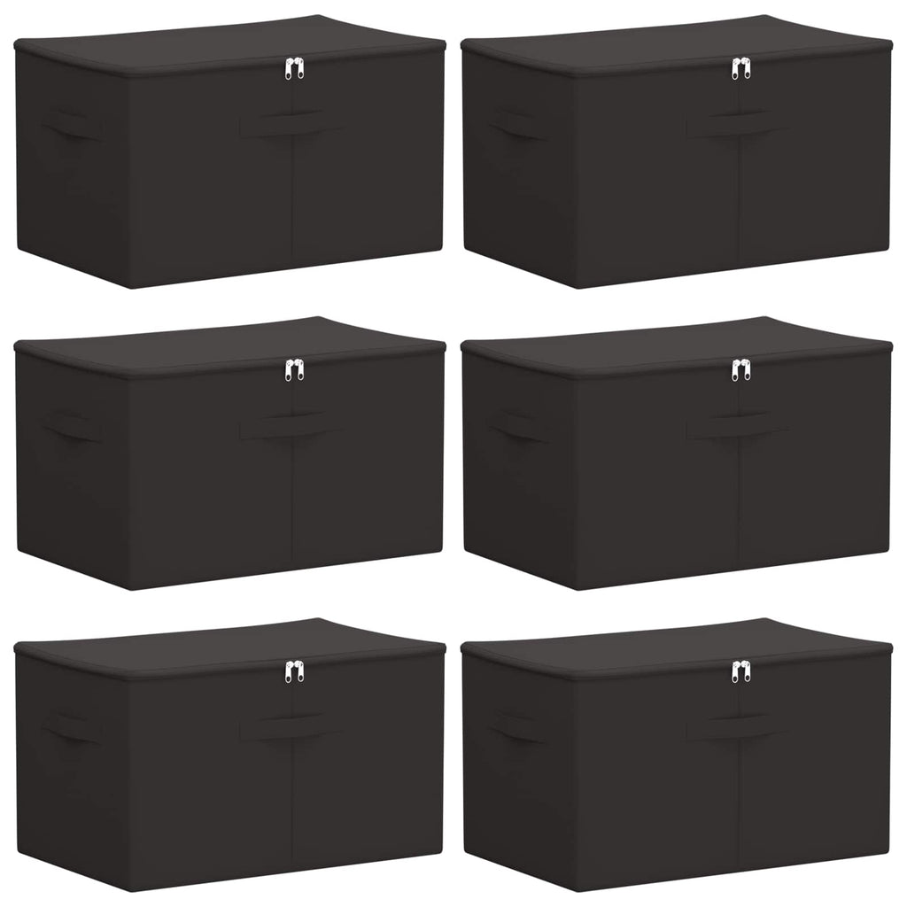 Scatola di Stoccaggio 6 pcs Antracite 60 x 43 x 35 cm