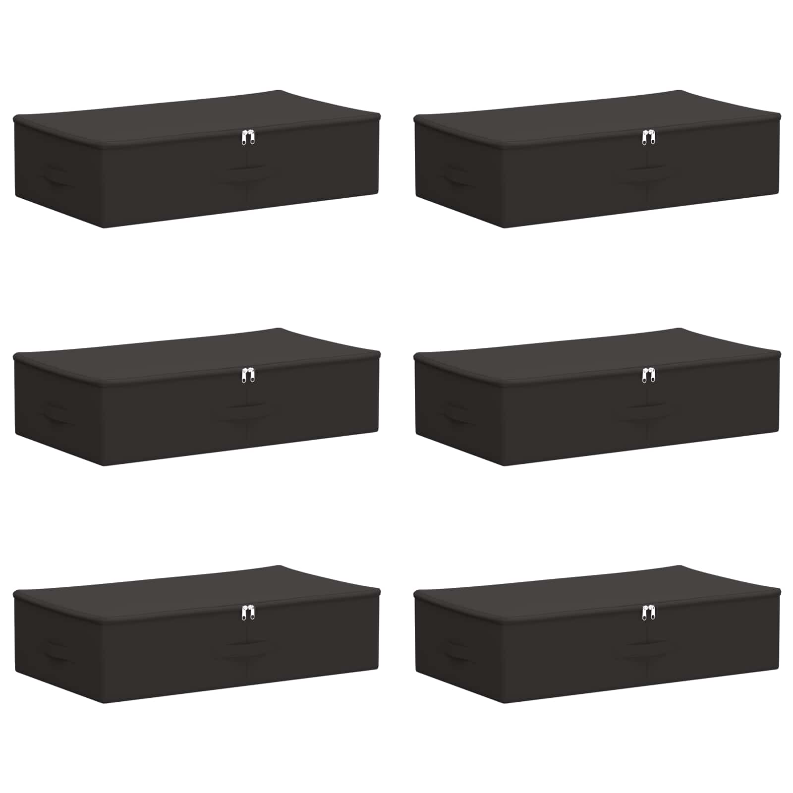 Scatola di Stoccaggio 6 pcs Antracite 70 x 40 x 18 cm