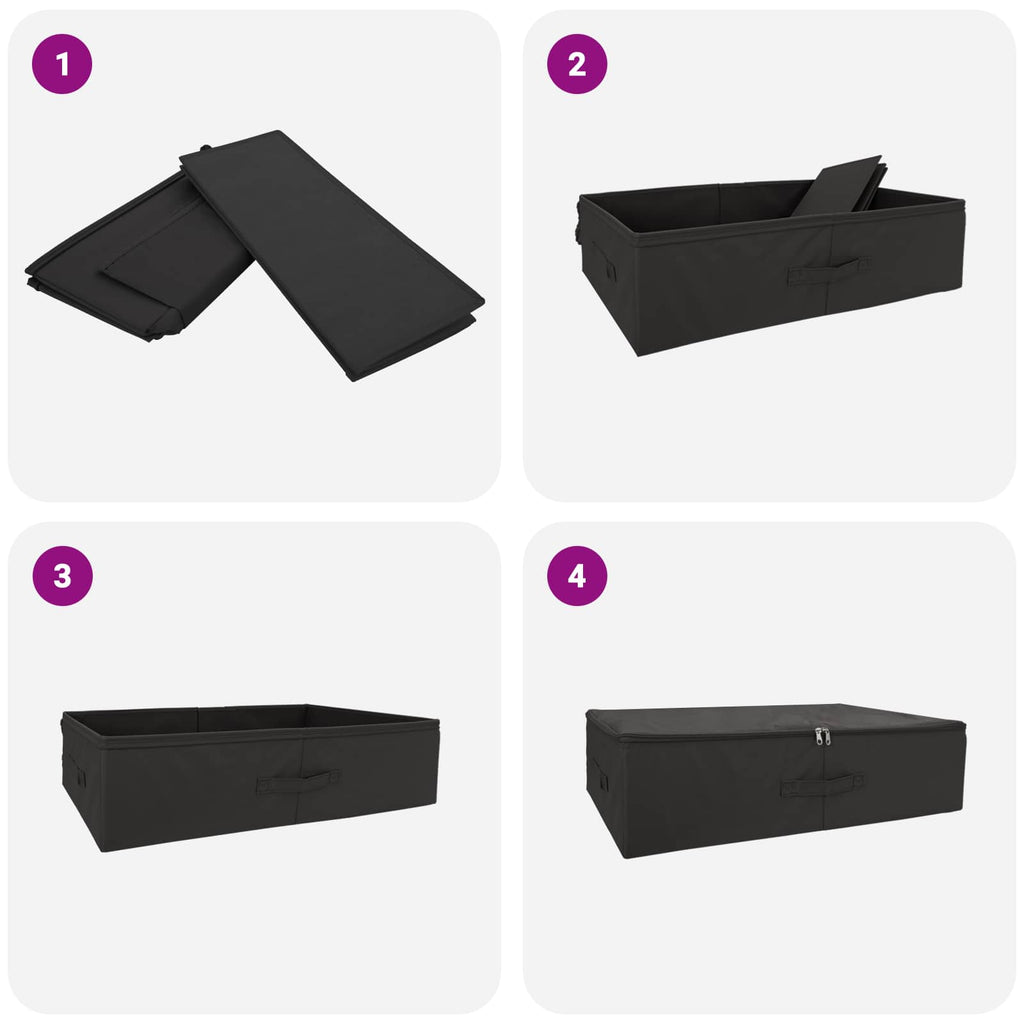 Scatola di Stoccaggio 6 pcs Antracite 70 x 40 x 18 cm