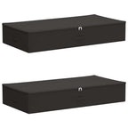 Scatola di Stoccaggio 2 pcs Antracite 90 x 48 x 15 cm