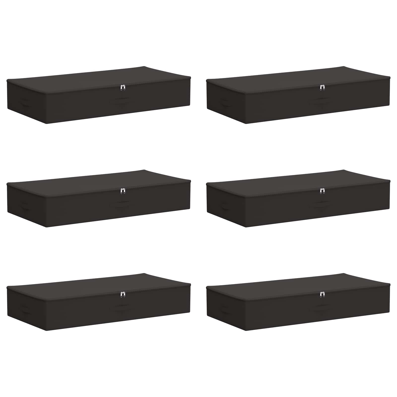 Scatola di Stoccaggio 6 pcs Antracite 90 x 48 x 15 cm