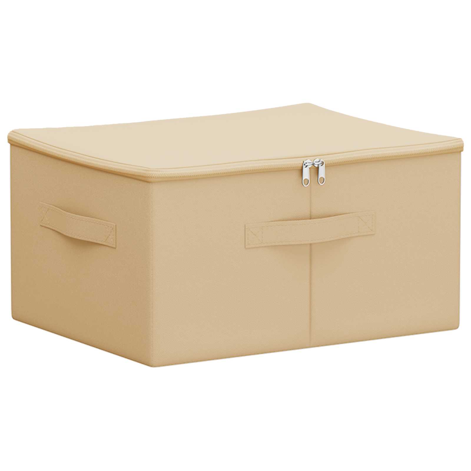 Scatola di Stoccaggio Crema 43 x 34 x 23 cm Tessuto non tessuto