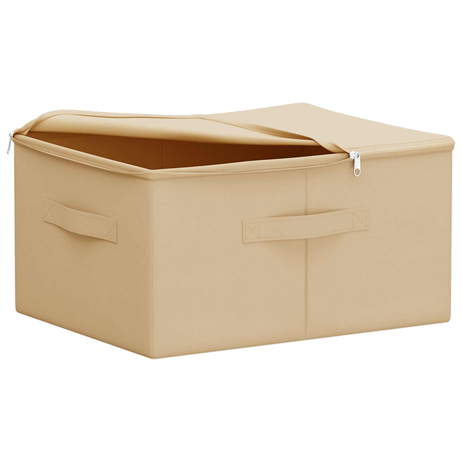 Scatola di Stoccaggio Crema 43 x 34 x 23 cm Tessuto non tessuto