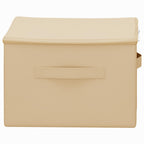 Scatola di Stoccaggio Crema 43 x 34 x 23 cm Tessuto non tessuto