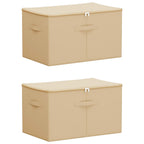 Scatola di Stoccaggio 2 pcs Crema 55 x 35 x 32 cm