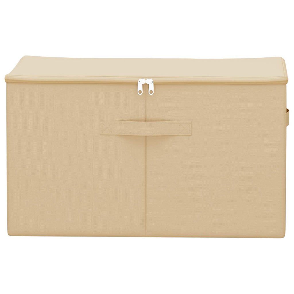Scatola di Stoccaggio Crema 60 x 43 x 35 cm Tessuto non tessuto