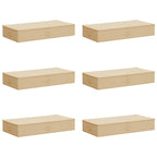 Scatola di Stoccaggio 6 pcs Crema 90 x 48 x 15 cm