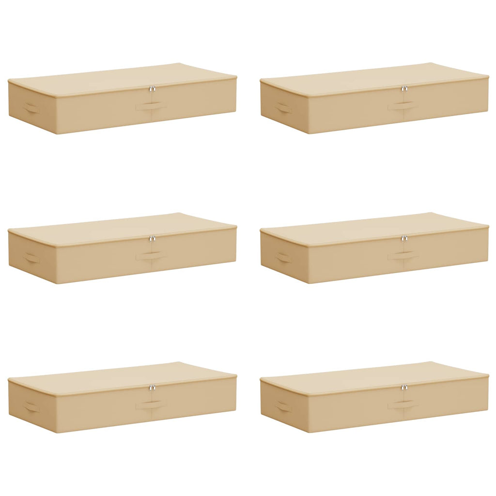 Scatola di Stoccaggio 6 pcs Crema 100 x 50 x 18 cm